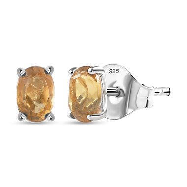 Champagner Quarz Ohrringe, ca. 1,06 ct.