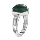 Grüner Aventurin Ring Edelstahl (Größe 17.00) ca. 6,13 ct image number 4