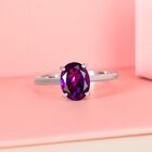 AAA Natürlicher, marokkanischer Amethyst-Ring, 925 Silber platiniert  ca. 1,80 ct image number 1