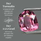 AAA rosa Calabar Turmalin und Diamant Ring in 585 Gelbgold - 1,39 ct. image number 3