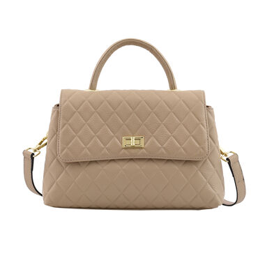 LA MAREY Crossbody Tasche aus 100% echtem Leder mit RFID Schutz und abnehmbarem Riemen, Beige