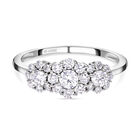 LUXORO IGI zertifizierter SI G-H Labor-Diamant-Cluster-Ring - 1 ct. image number 0