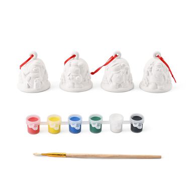 DIY Keramikset mit 4 Weihnachtsglocken