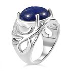 Lapislazuli Ring Messing (Größe 19.00) ca. 6,78 ct image number 4