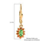 AA Tsavorite und Spessartin Granat Ohrringe - 0,82 ct. image number 6