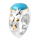 AA Sleeping Beauty Türkis und Zirkon Ring - 4,38 ct. image number 6