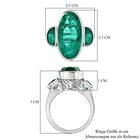 Smaragd Triplett Quarz Ring - 11,61 ct. image number 6