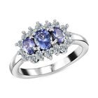 AA Tansanit und Zirkonia Ring - 1.26ct. image number 3