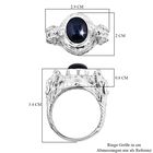 Royal Bali Kollektion- AA Diffundierter Stern blauer Saphir-Ring - 5,92 ct. image number 5