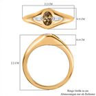 AA natürlicher goldener Tansanit und Zirkon-Ring - 0,74 ct. image number 6