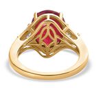 Afrikanischer Rubin und Moissanit-Ring - 7,14 ct. image number 5