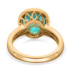 Paraiba Pfau Triplett Quarz Ring - 4,14 ct. image number 5