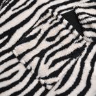 Hoodie mit Kapuze im Zebra-Muster, Weiß und schwarz image number 5