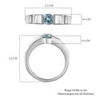 Blauer Zirkon-Ring - 0,67 ct. image number 6