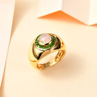 AA Natürlicher, äthiopischer Welo Opal und Chromdiopsid Ring - 1,34 ct. image number 1