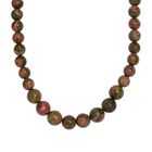 Unakite Halskette, 50 cm - 191 ct. image number 0