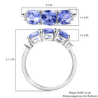 Tansanit und Diamant Ring - 1,76 ct. image number 6