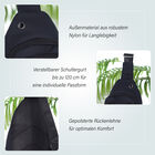 Multifunktionale Brusttasche mit RFID-Schutz in Schwarz image number 2