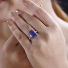 Tansanit-Farbe Quarz und Zirkon Ring - 4,75 ct. image number 2