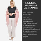 LA MAREY – 100% Maulbeer-Seidenschal Chiffon, 60x170cm, rosa image number 1