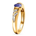 Tansanit und Zirkonia Ring - 0.52ct. image number 4