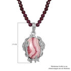 AA Rhodochrosit und Rhodolith Granat Anhänger mit 45cm Kette - 82 ct. image number 5