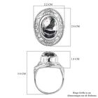 Weißer Büffel-Ring - 8,97 ct. image number 5