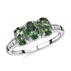 Natürlicher, grüner Apatit und Zirkon-Ring - 1,82 ct. image number 3