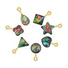 Abalone Muschel Schmuckset in Goldton - 24,50 ct. image number 2