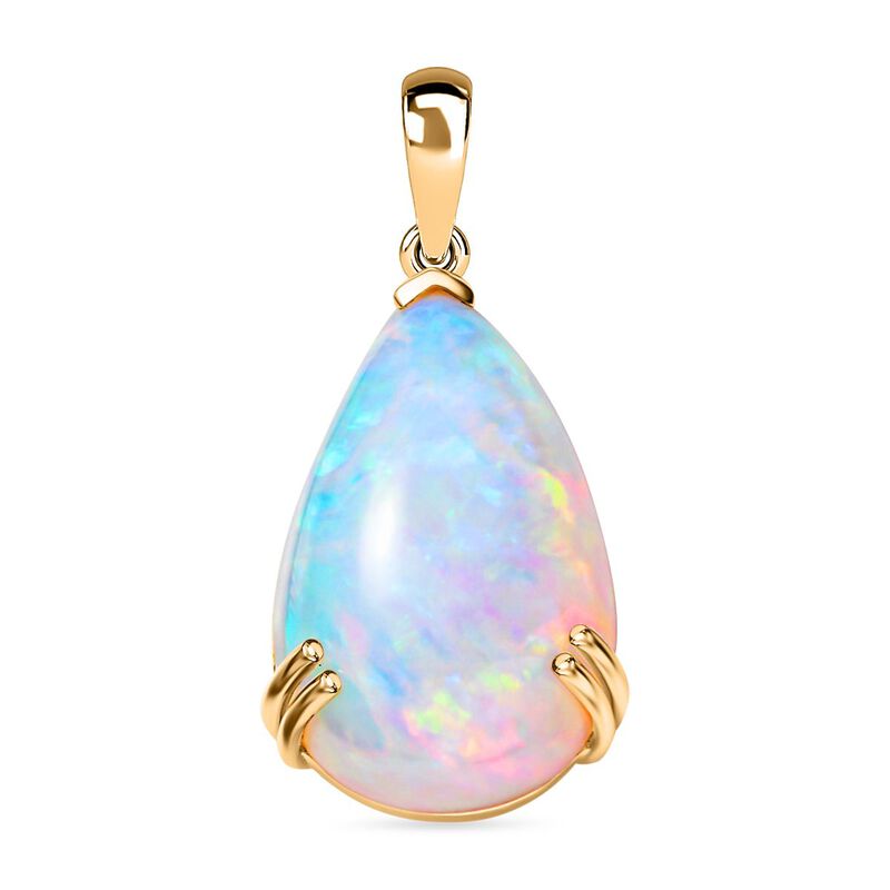 AAAA Natürlicher, äthiopischer Welo Opal-Anhänger in 585 Gold - 15,12 ct. image number 0