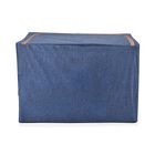 Faltbare Aufbewahrungsbox aus Stoff mit Metallrahmen und PVC Fenster, 60 x 44 x 40 cm, 100L, Blau image number 4