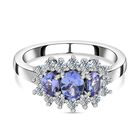 AA Tansanit und Zirkonia Ring - 1.26ct. image number 0