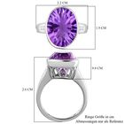 Afrikanischer Amethyst und Zirkon-Ring -9,07 ct. image number 6