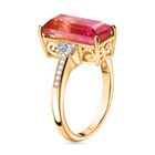 Sunset Quarz Triplett und Zirkon Ring - 4,82 ct. image number 4