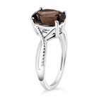 Rauchquarz-Ring, 925 Silber, ca. 2,42 ct image number 4