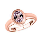 AA Martha Rocha Kunzit-Ring, 925 Silber Roségold Vermeil  ca. 1,69 ct image number 3