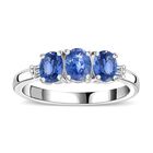 AA Blauer Ceylon-Saphir und Diamant Ring, ca. 1.43 ct image number 3