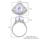 Royal Bali Kollektion- Regenbogen Mondstein Ring - 10,41 ct. image number 5