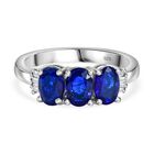 Blauer Spinell und Diamant-Ring - 1,59 ct. image number 0