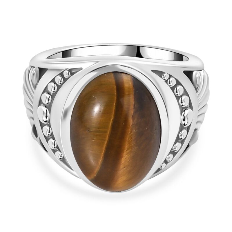 Tigerauge Ring - 6,19 ct. image number 0