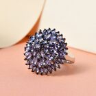 Tansanit Cluster Ring - 5,16 ct. image number 1