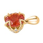 Labor Padparadscha-Saphir und Zirkon Anhänger - 5,37 ct. image number 3