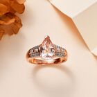 AA Morganit und Zirkon Ring - 2,26 ct. image number 1