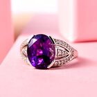 AAA Marokkanischer Amethyst und Zirkon-Ring - 4,99 ct. image number 1