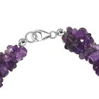 Afrikanischer Amethyst Armband ca. 19 cm 925 Silber rhodiniert ca. 110.00 ct image number 3