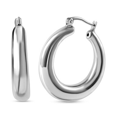 Silberhauch Kollektion- Elektroform ovale Ohrringe