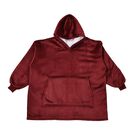 Zweilagiger Kapuzenpullover, Sherpa und Flanell, Burgundy image number 0