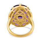 Afrikanischer Amethyst und Zirkon-Cluster-Ring - 5,54 ct. image number 5