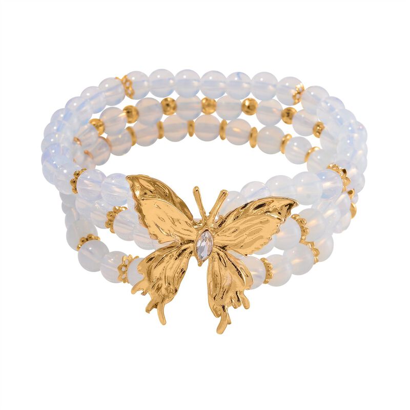 Flexibles Opalite-Armband - 160 ct. image number 0