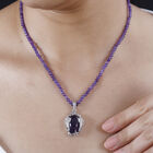 AA Afrikanischer Amethyst-Anhänger mit 45cm Kette - 62 ct. image number 2